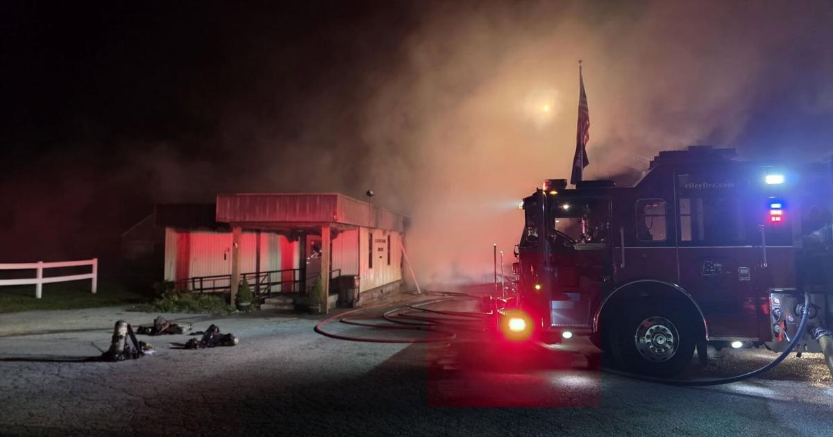 Tribstar Fire destroys post office on Indiana 46 in Riley | Local News ...