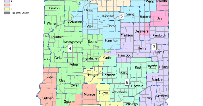 Hoosier Republicans unveil redistricting map