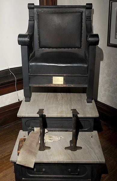 Historical Treasure A time when a shoe shine chair was the norm