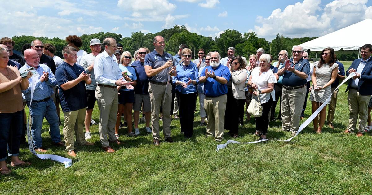 Woods' athletics rise reaches new plateau with football field's unveiling