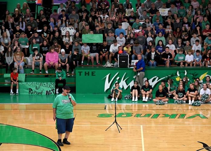 Richard Goodall receives welcome back celebration at West Vigo | Local News | tribstar.com
