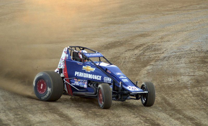 Bryan Clauson at TH Action Track, 2014