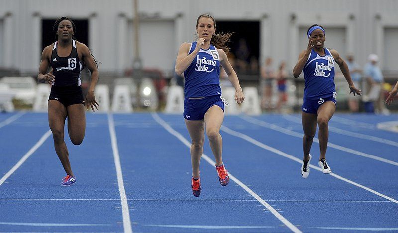 ISU track and field star Katie Wise, 2015