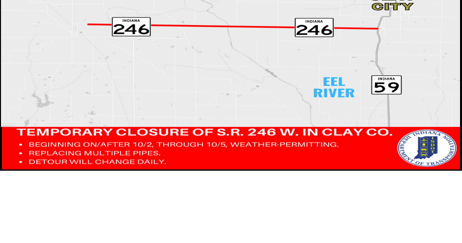 Temporary closure on Indiana 246 announced | Local News | tribstar.com