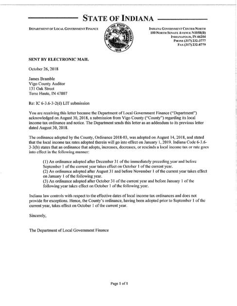 New Vigo Income Tax Started Oct 1 Local News Tribstar Com