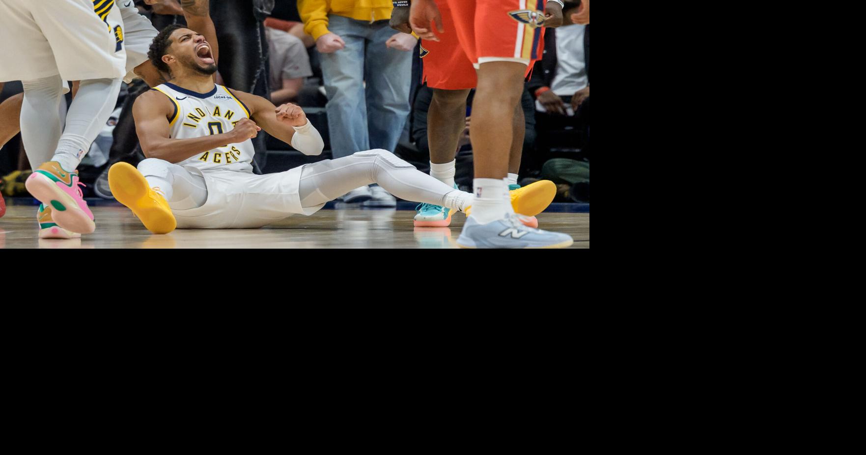 Haliburton makes an emotional return from his injury and leads the Pacers to an opening-night win