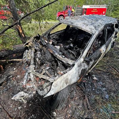 Good Samaritan rescues man from burning car in Cheboygan Co. | News ...