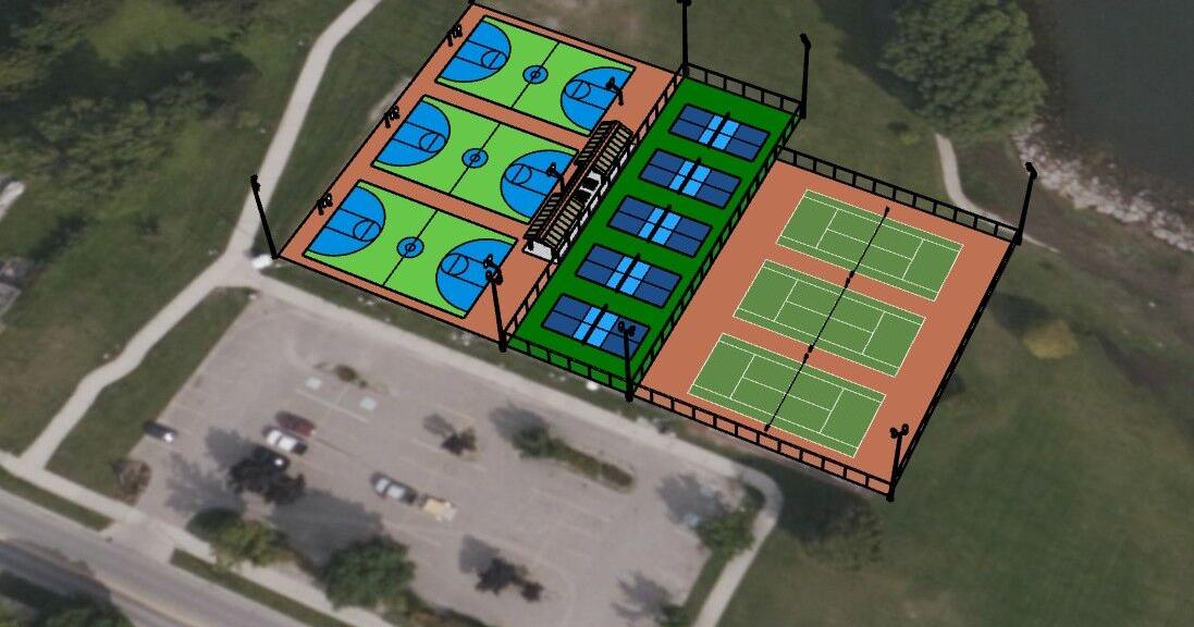 Bay View Park courts project on schedule for July 1 opening | News ...