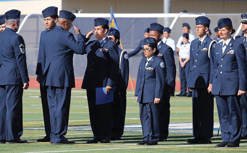 West High Airforce JROTC holds Pass In Review ceremony | Tracy Press ...
