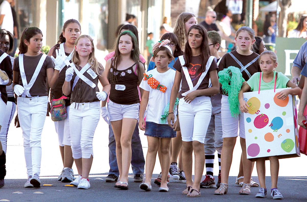 Millennium High School parades through downtown Tracy Press