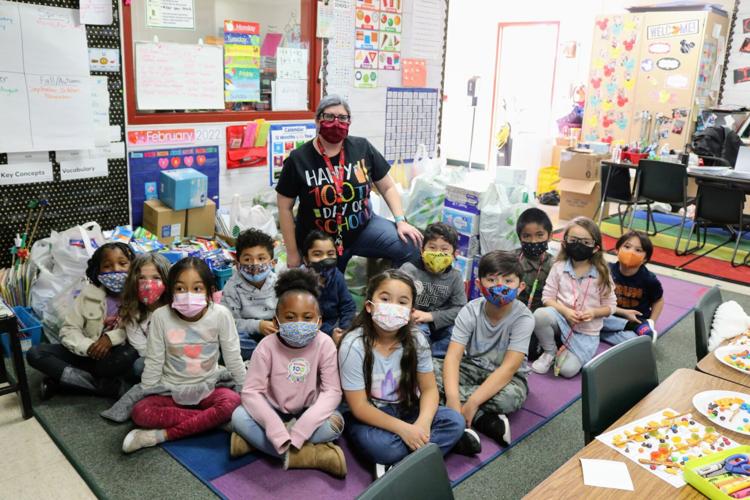 Apricot Valley collects items for local charities in honor of 100 days