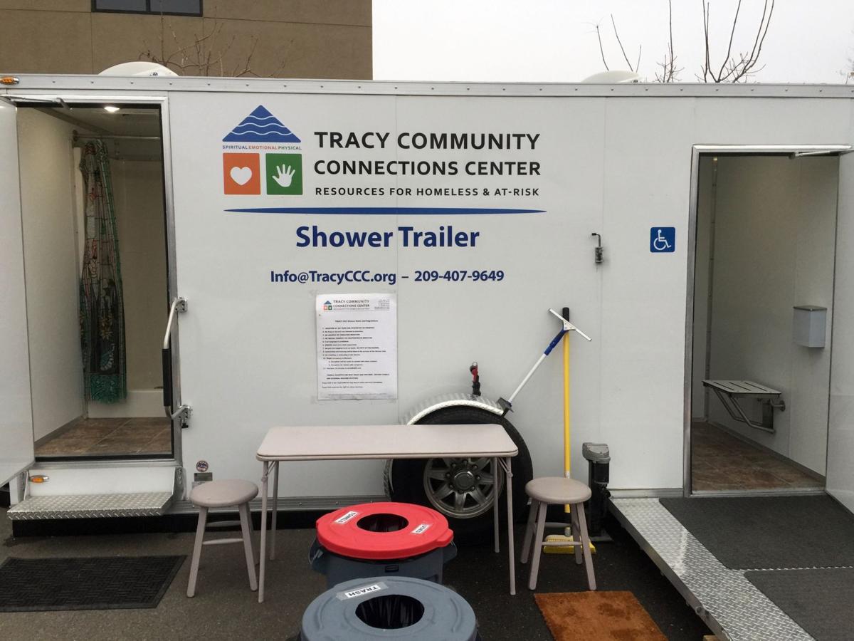 Shower for Homeless Community Tracy Press