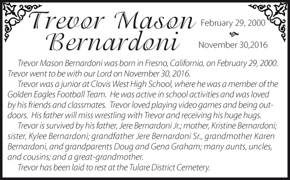 Trevor Mason Bernardoni Tracy Press Obituaries Ttownmedia Com Op in pvp (easiest, cheapest, high tier fruit to use). trevor mason bernardoni tracy press