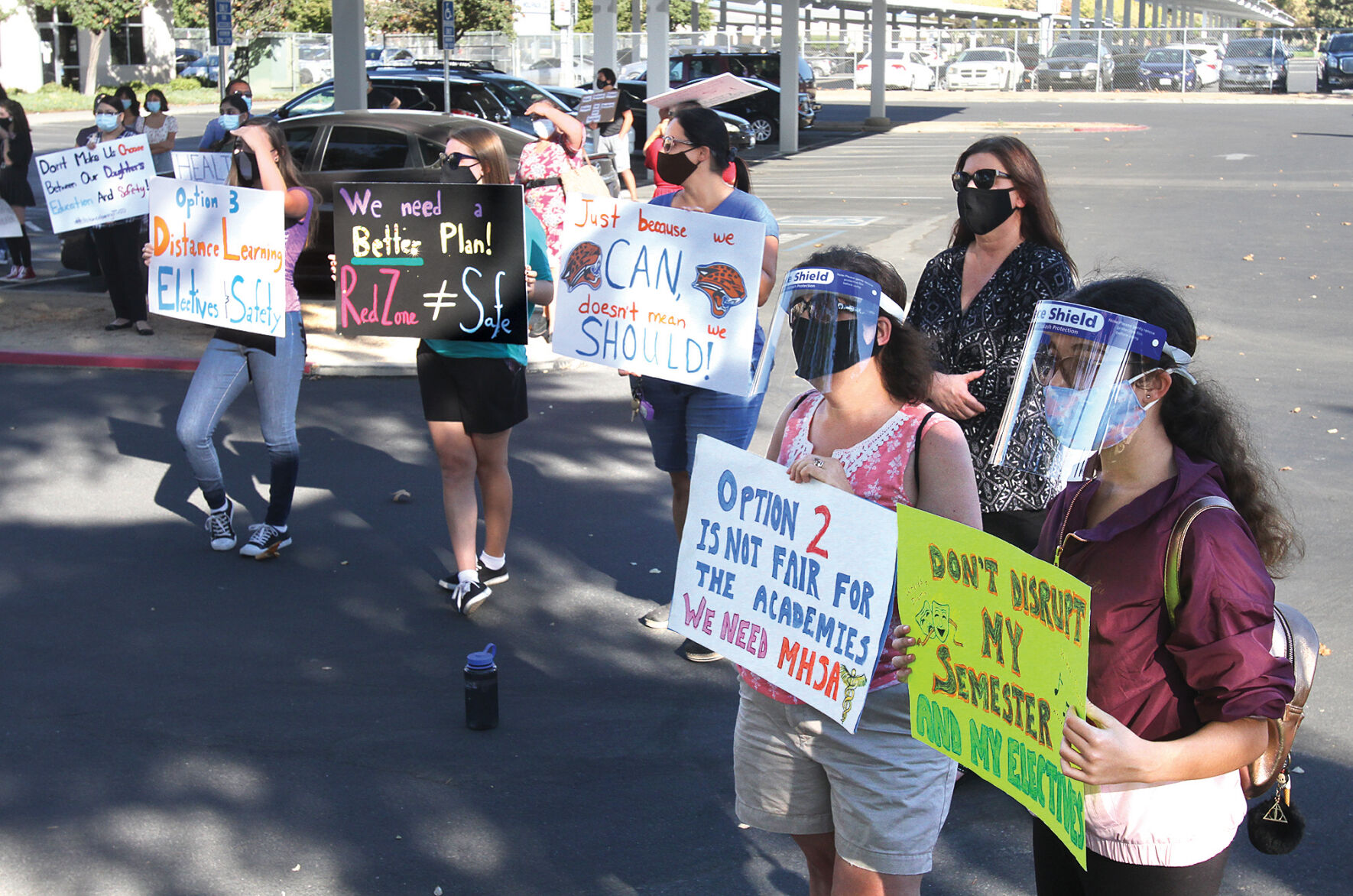 Protesters Picket At TUSD Offices Amid Reopening Backlash | Tracy Press ...