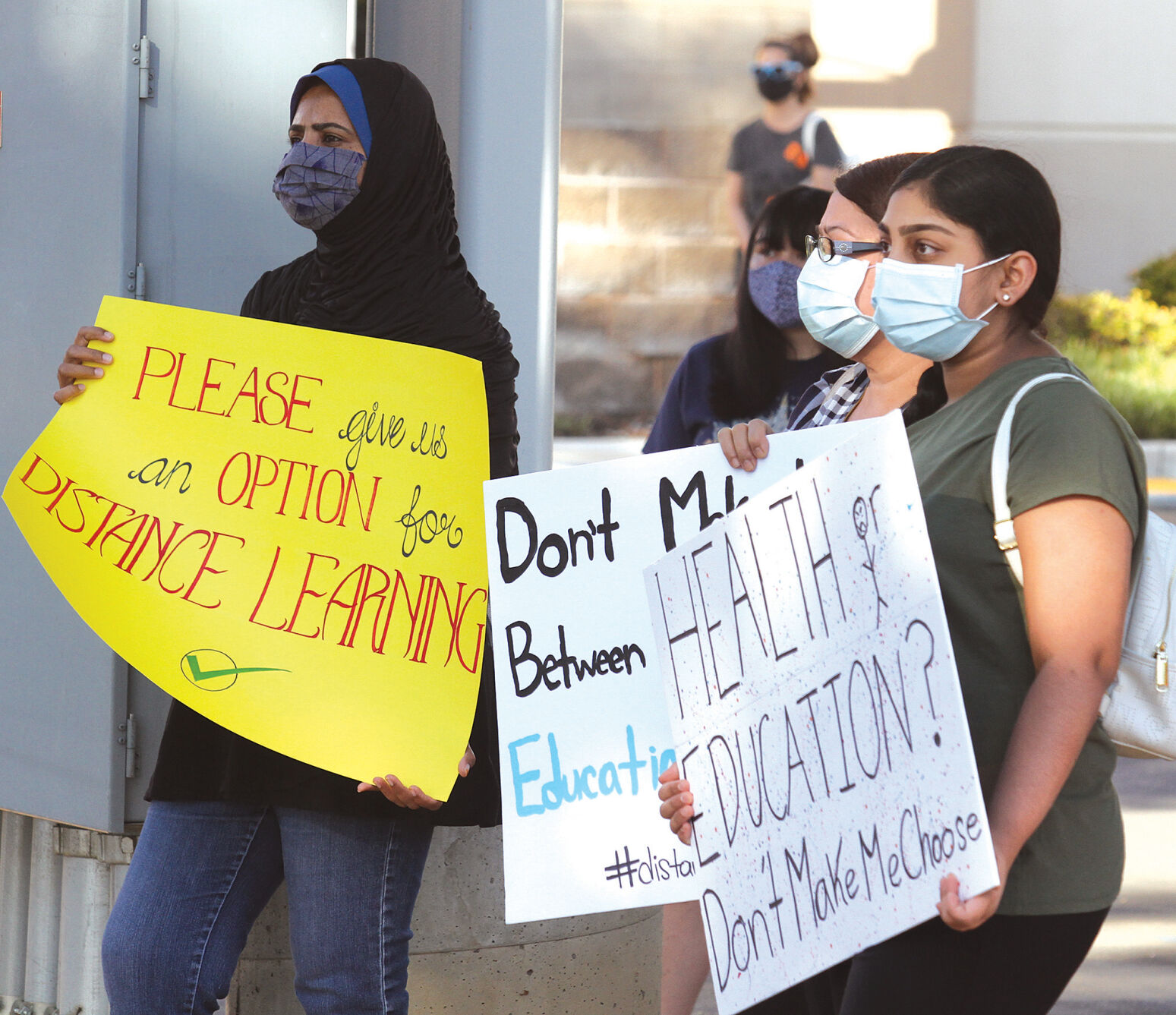 Protesters Picket At TUSD Offices Amid Reopening Backlash | Tracy Press ...