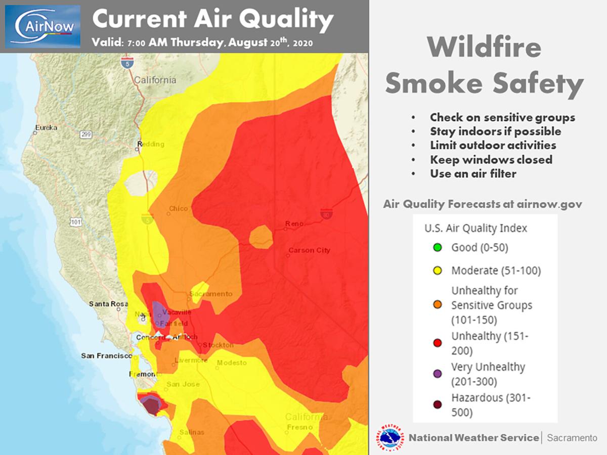 Residents advised to stay indoors due to poor air quality ...