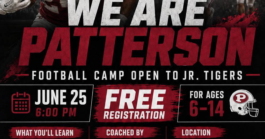 PHS Football Partners with Jr. Tigers for Free Football Camp Jun 18, 2026 6 mins ago