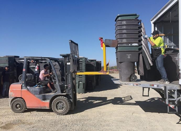 Tracy Garbage Container City, contractor midway through rollout of new waste collection system ...
