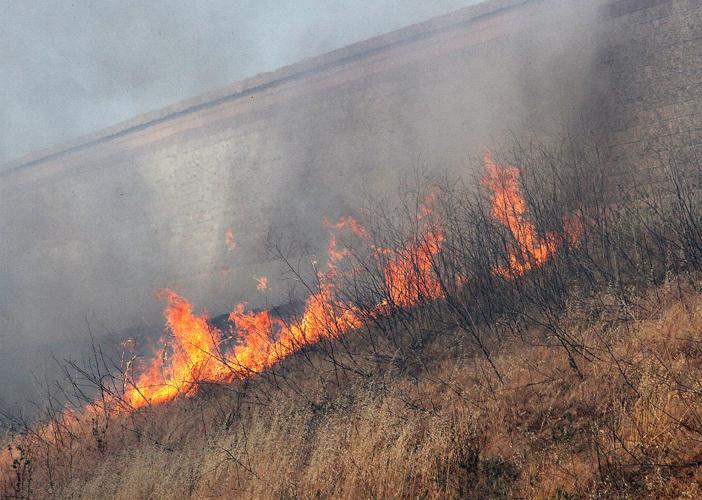 Fire burns along I205 Tracy Press News