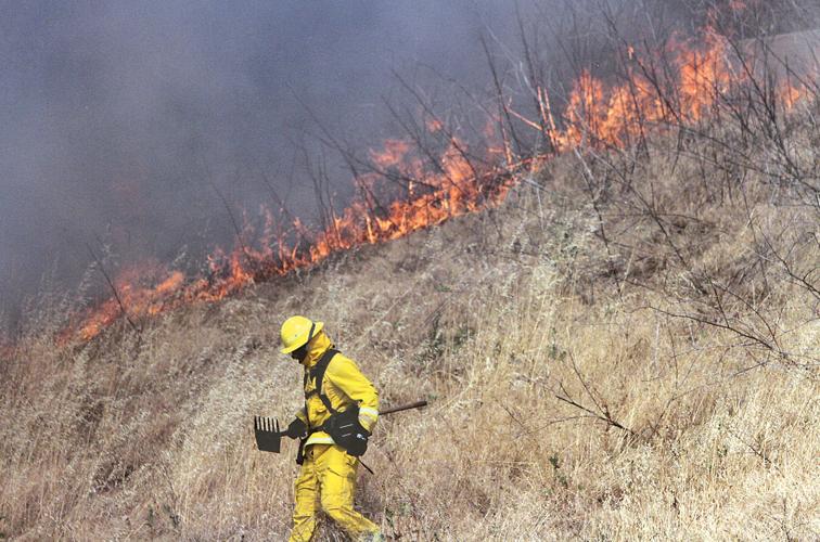 Fire burns along I205 Tracy Press News