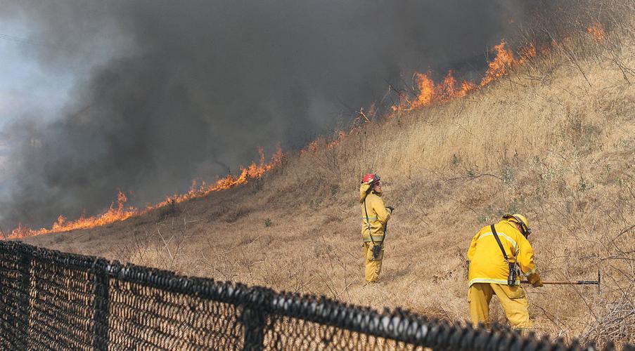Fire burns along I205 Tracy Press News