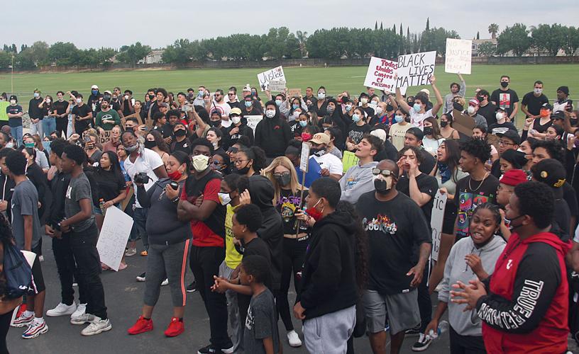 Marchers speak out for George Floyd