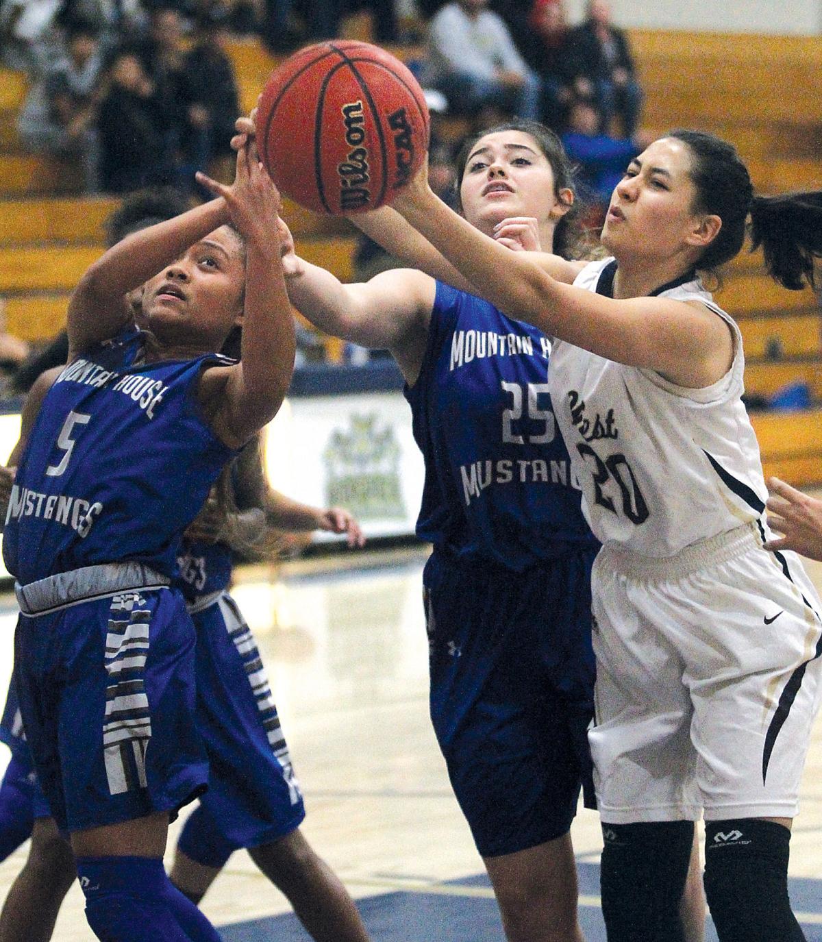 Girls Basketball West Holds Off Mustangs Comeback Attempt