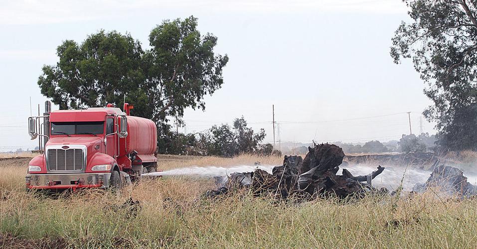 Fire burns field near Mountain House park Tracy Press News