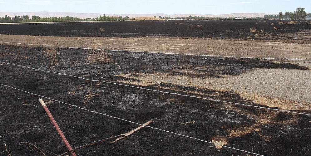 Fire burns field near Mountain House park Tracy Press News