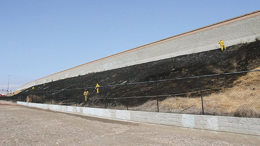 Fire burns along I205 Tracy Press News