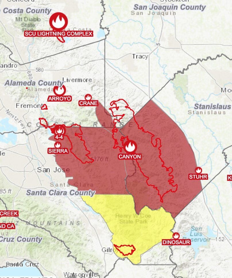 Evacuation map of Stanislaus County | Patterson Irrigator News ...