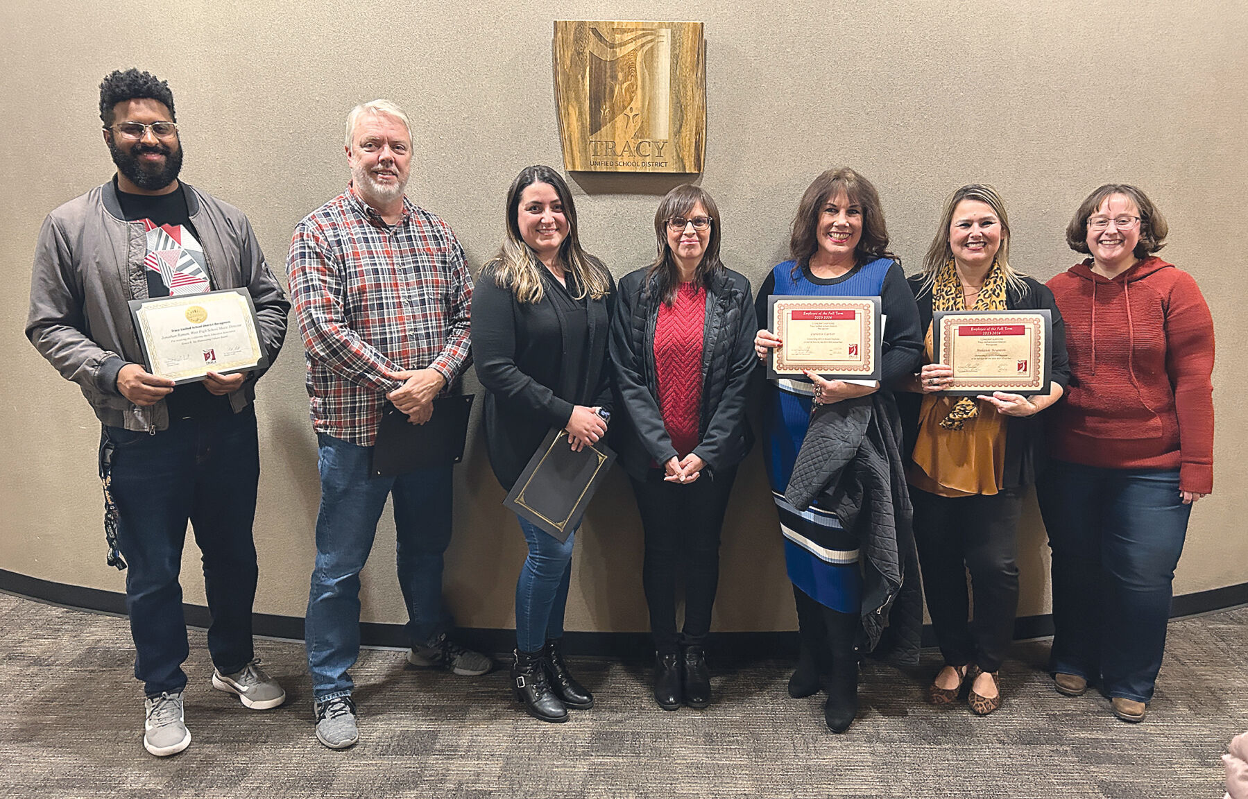 TUSD Names Employee Standouts For Fall Term | Tracy Press | Ttownmedia.com