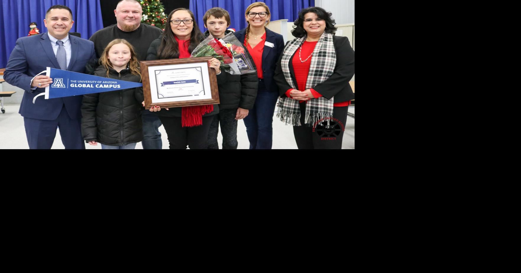 Las Palmas teacher surprised with fullride scholarship Patterson