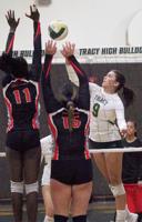 Volleyball: Tracy records first win against the Jags