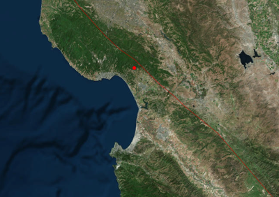 Earthquake USGS map