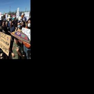 Protesters clash with police at US detention center housing 5-year-old child