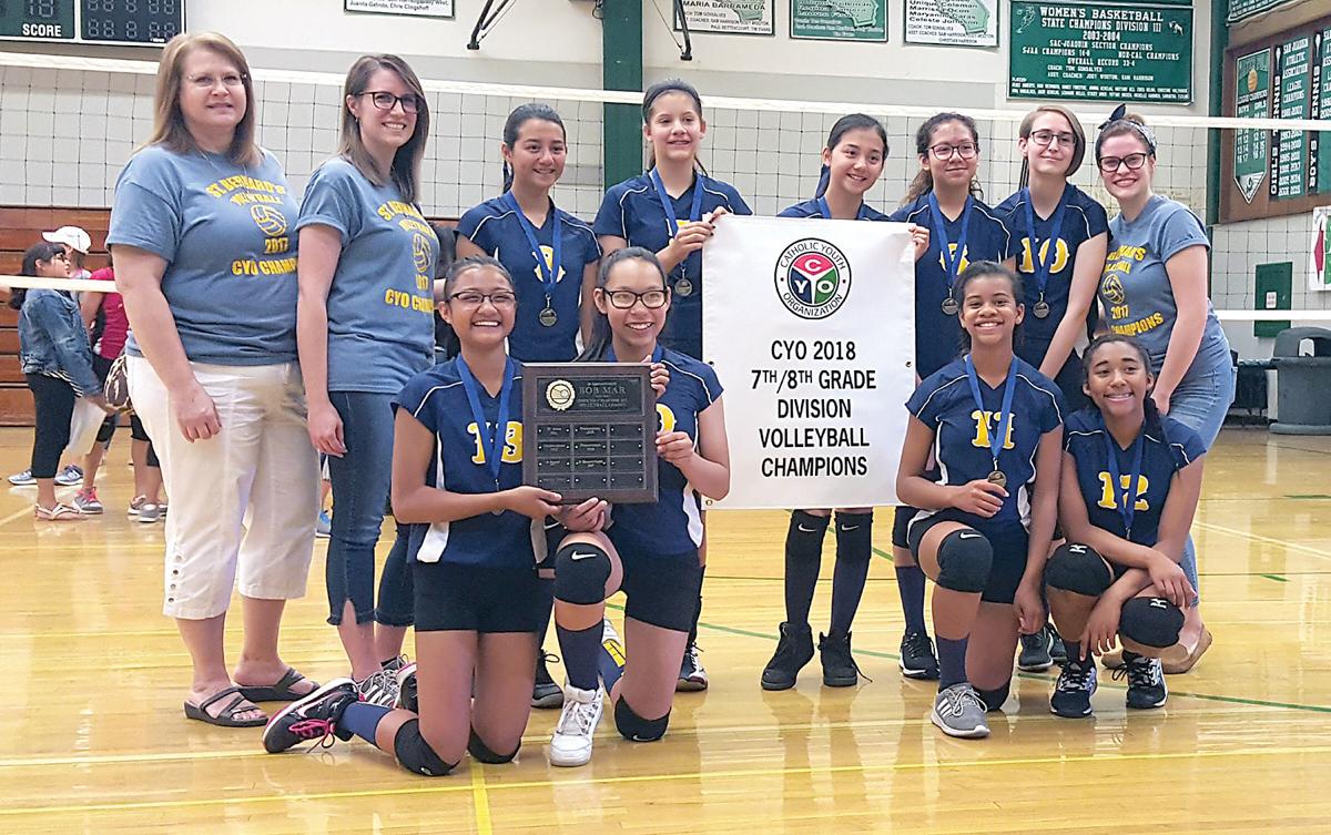St Bernard S Team Wins Cyo Volleyball Title Tracy Press