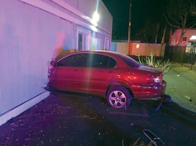 Chase ends with crash