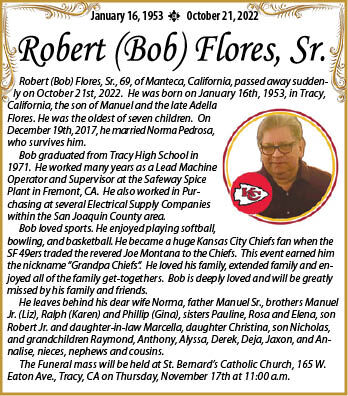Robert (Bob) Flores, Sr.