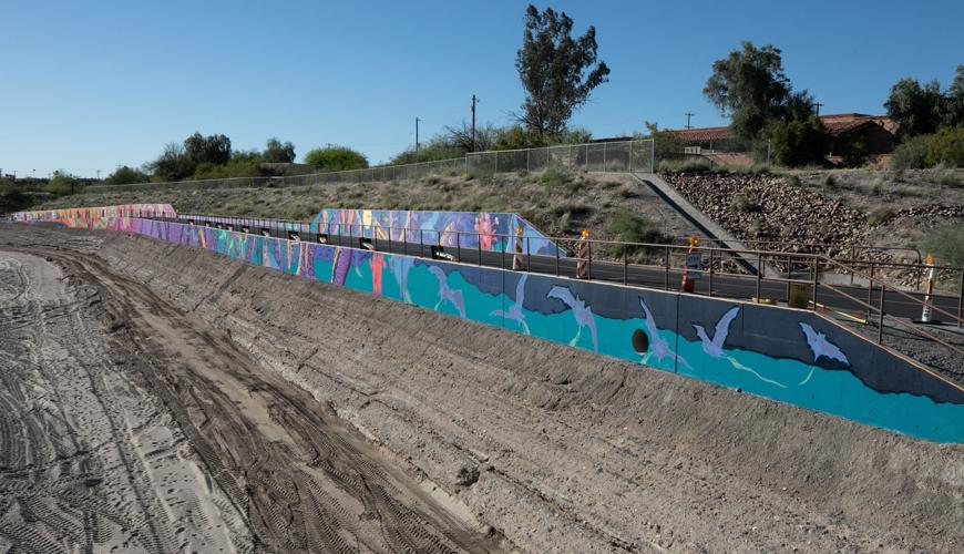 “Tracks and Trails” mural