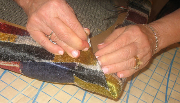 DIY dining room chair upholstery