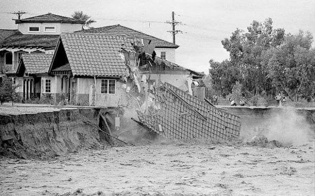 Tucson Time Capsule Flood Of 83 Strikes Along Rillito Local News 