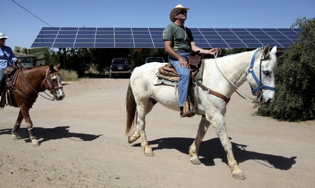 Sun powers tourists' interest, ranch itself    