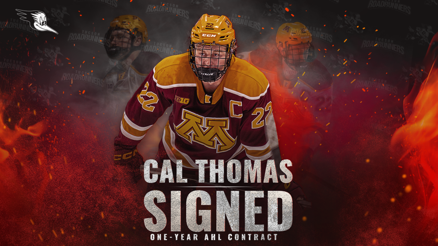 Tucson Roadrunners Sign Defenseman Cal Thomas to One-Year AHL Contract