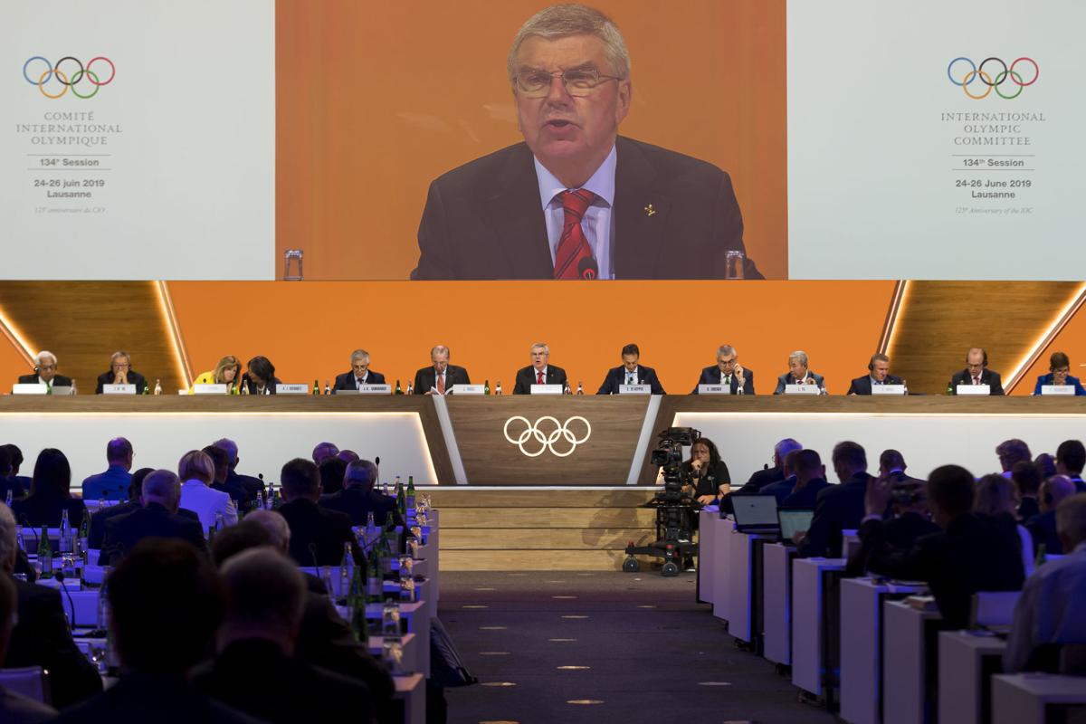 IOC President Thomas Bach, AP photo
