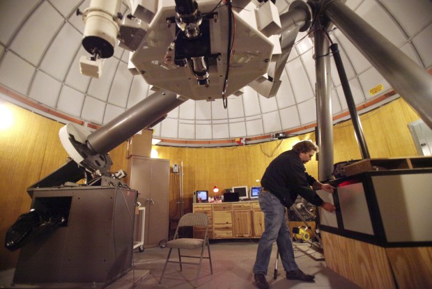 Cold War secrecy yields to telescope viewing    
