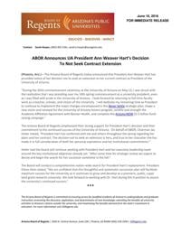 Regents statement on Hart