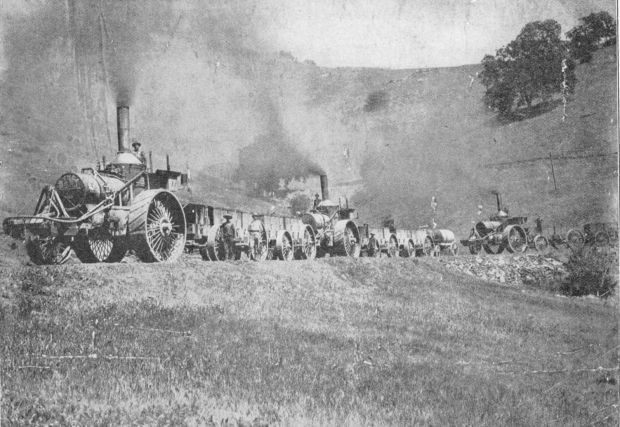 Fowler steam traction engine