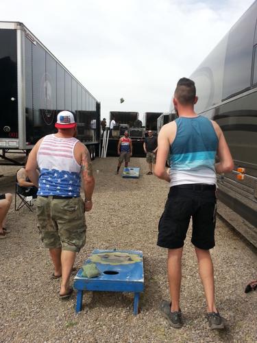 Killing time backstage