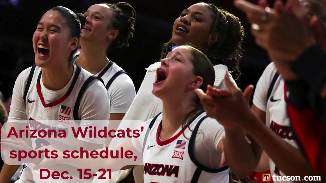Arizona Wildcats’ sports schedule for Dec. 15-21